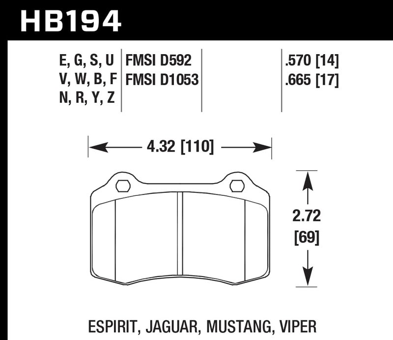 Hawk Performance HB194B.570 HPS 5.0 Street Brake Pads - Image 4